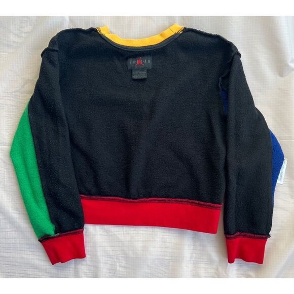 Nike Air Jordan Multicolor Youth Kids Legacy of Sport Crop Sweatshirt Jumpman - Picture 9 of 11